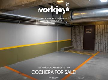 Garage  Venta USD 20.000 · Cochera Exclusiva en El Corazón de Palermo