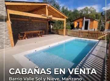 Casa de 3 ambientes, Tunuyán · Cabañas con Pileta, Sol y Nieve, Manzano Histórico, Mendoza, Argentina en Venta