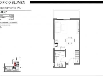 Departamento Venta 38m² de 1 ambiente · Departamento Monoambiente en Venta