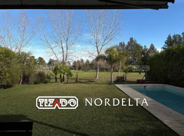Casa · 217m² · 5 Ambientes · 1 Cochera · Casa en Alquiler en San Isidro Labrador, Villanueva, Tigre