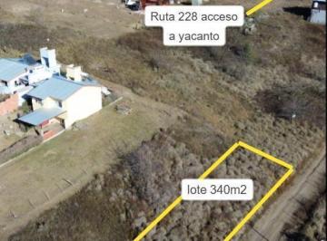 Terreno · 340m² · Terreno en Yacanto Calamuchita