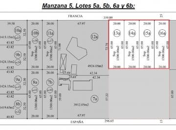 Terreno · 1300m² · Lotes Venta S/francia, Mza 5, Parque Las Naciones, Guernica