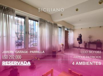 Casa · 247m² · 4 Ambientes · 1 Cochera · Casa en Parque Patricios