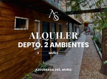 Departamento · 38m² · 2 Ambientes · Alquiler a Estrenar 2 Ambientes en Muñiz