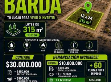 Terreno · 315m² · Terreno en Venta Plottier - Consulte Financiacion