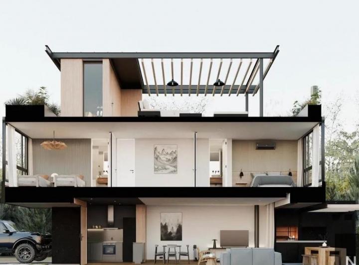 Casa · 102m² · 3 Ambientes · 2 Cocheras
