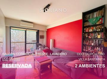 Departamento · 40m² · 2 Ambientes · Departamento en Venta, Villa Santa Rita
