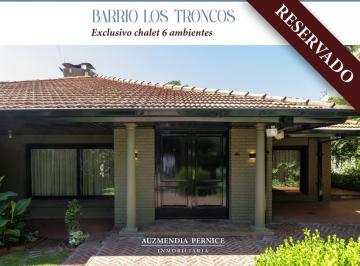 Casa · 350m² · 6 Ambientes · 4 Cocheras · Alquiler Chalet 24 Meses Los Troncos