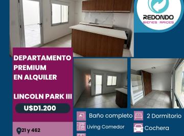 Departamento de 3 ambientes, La Plata · Departamento en Alquiler Lincoln Park