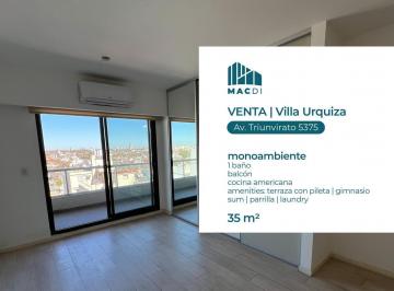 Departamento · 30m² · 1 Ambiente · Excelente Dpto. en Venta con Full Amenities.