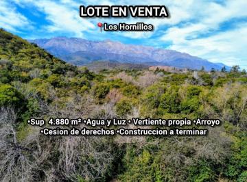 Terreno · 50m² · Se Vende Lote 4880 m² con Mejoras Arroyo y Vertiente Los Hornillos