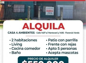 Casa de 5 ambientes, Florencio Varela · Casa en Alquiler con 2 Dorm. en Villa Brown, a 200 m de Av Sarmiento