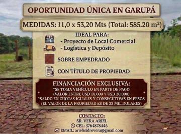 Terreno , Garupá · 2 Lotes en Venta Zona Garupa Misiones