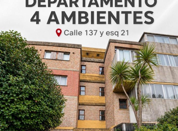 Departamento · 60m² · 4 Ambientes · 1 Cochera