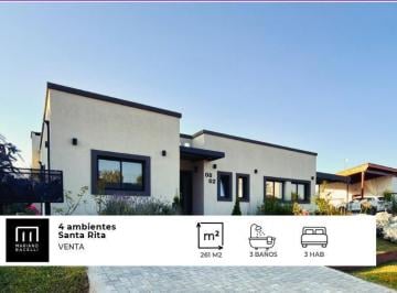 Casa · 208m² · 4 Ambientes · 1 Cochera · Casa 4 Ambientes en Venta Santa Rita Lote Interno