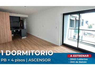 Departamento · 33m² · 2 Ambientes · Depto 1 Dormitorio a Estrenar en Venta Echesortu