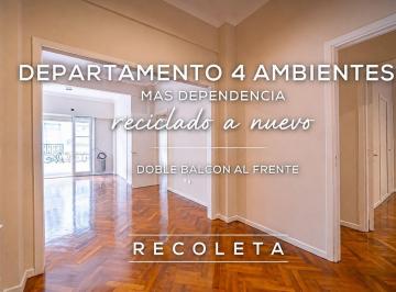 Departamento · 101m² · 4 Ambientes · Departamento 4 Ambientes Venta Recoleta 2 Balcones