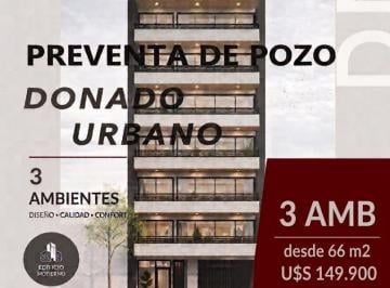 Departamento · 57m² · 3 Ambientes · Preventa Donado Urbano. Donado 1215. Unidades 1,2,3,4 Amb