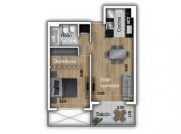 Departamento · 45m² · 2 Ambientes · Venta - Departamento en Construcción 1 Dormitorio, y Amenities - Centro, Rosario.