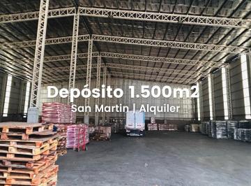 Depósito · 1500m² · Depósito en Alquiler de 1500 m² con Oficina en Parque Industrial Ebapi San Martin