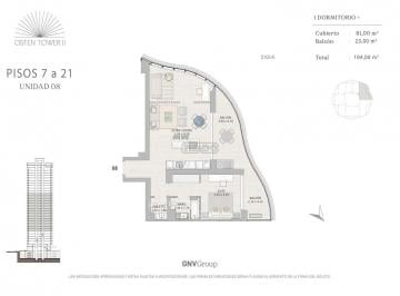 Departamento · 81m² · 2 Ambientes · Departamento en Venta en Puerto Madero, Capital Federal, Buenos Aires