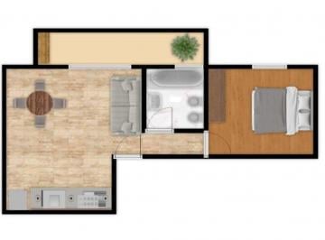 Departamento · 38m² · 2 Ambientes · Alquiler Dpto 2 Ambientes Boedo C Balcón Luminoso