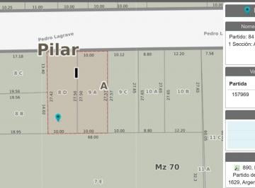 Terreno · 550m² · Venta Lote 550 m² Zonificacion Uca en Pilar Centro