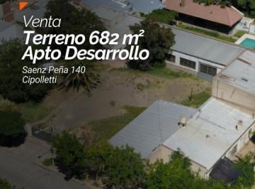 Terreno · 682m² · Venta - Terreno 682 m² - Apto Desarrollo - Saenz Peña 140 - Cipolletti