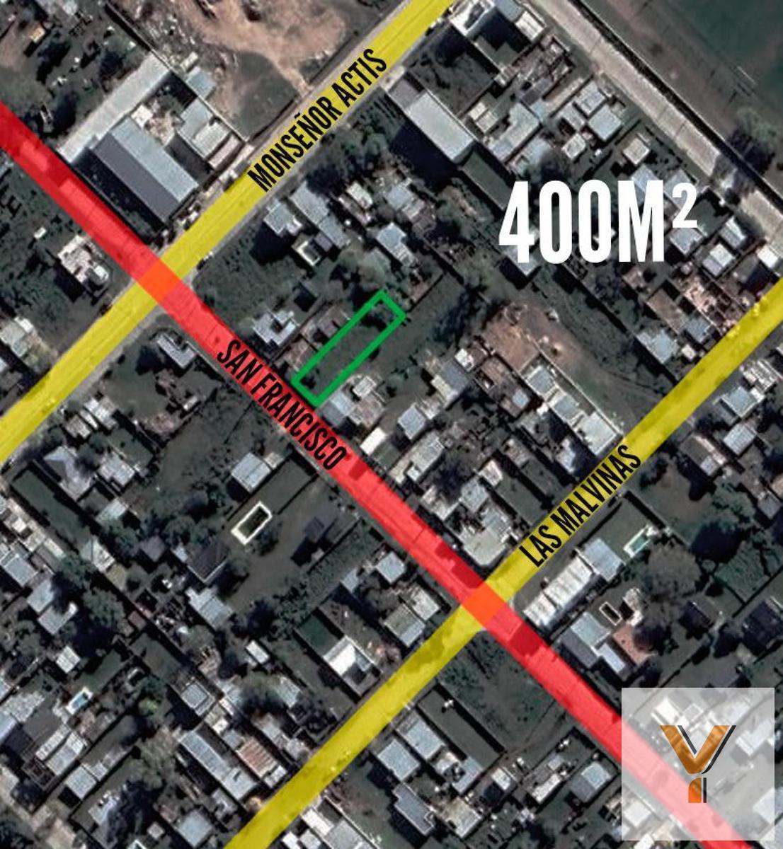 Terreno en venta ubicado sobre calle San Francisco entre Avenida Monseñor Actis y Las Malvinas