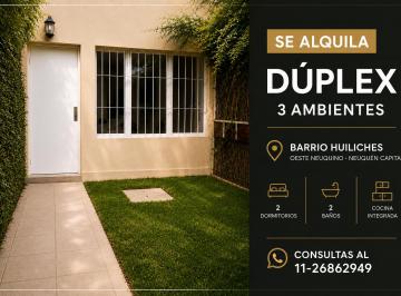 Departamento de 3 ambientes, Neuquén · Dúplex de 3 Ambientes con Patio y Estacionamiento