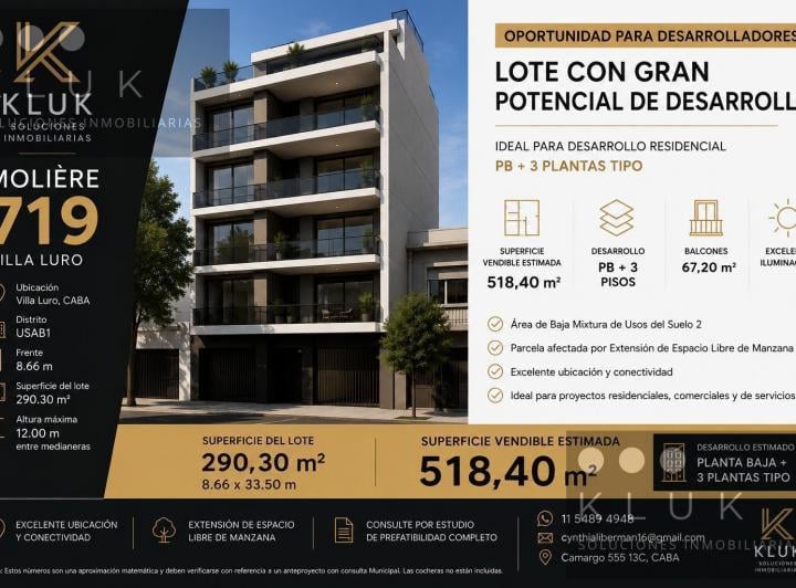 Terreno · 290m²