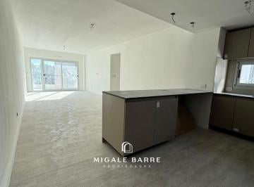 Living-comedor y cocina · Venta Departamento 3 Ambientes a Estrenar en Caballito – Balcón Al Frente