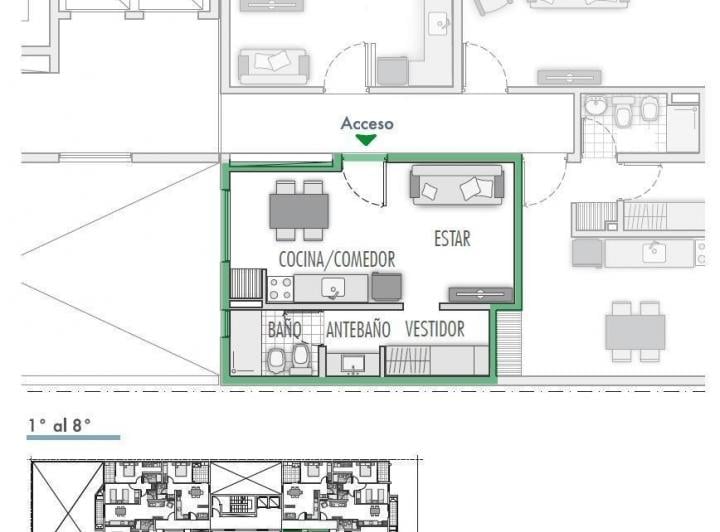 Departamento · 31m² · 1 Ambiente