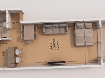 Departamento · 37m² · 1 Ambiente · Monoambiente en Venta en Monte Castro Caba