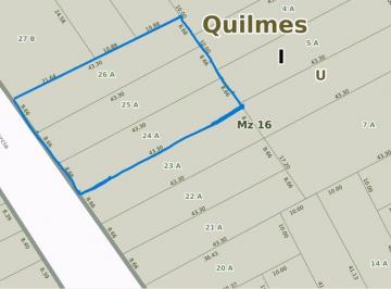 Terreno , Quilmes · Venta de 3 Lotes en Esquina de 1.125 m², Quilmes (Ideal Constructora y Desarrollo Inmobiliario)
