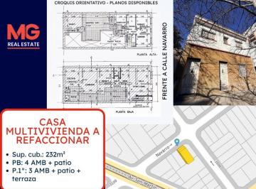 Casa · 232m² · 6 Ambientes · Casa Multivivienda a Refaccionar