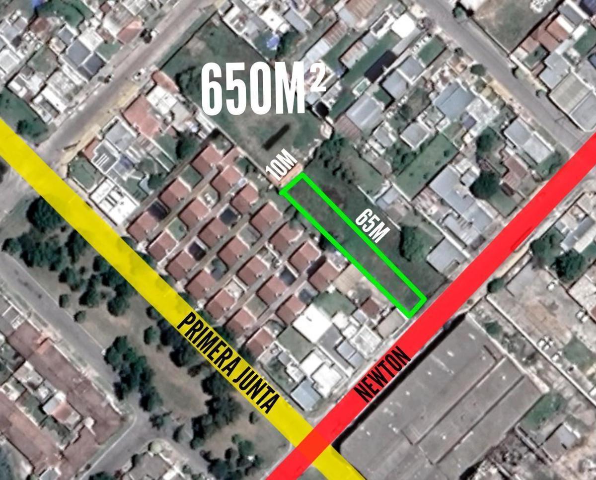 Terreno de 650m² en venta en calle Newton, Centro
