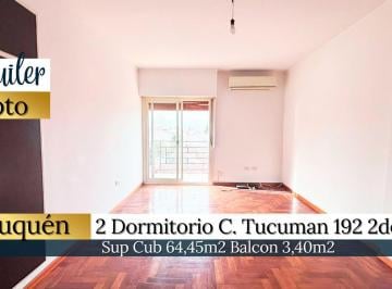 Departamento · 64m² · 4 Ambientes · Alquiler Depto 2 Dorm. en Neuquén
