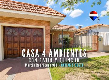 Casa · 138m² · 4 Ambientes · 1 Cochera · Venta Casa 4 Ambientes en Quilmes Oeste