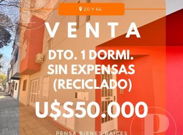 PH · 34m² · 2 Ambientes · | Venta | PH 1 Dormi. Sin Exnepnsas, 20 y 64, La Plata