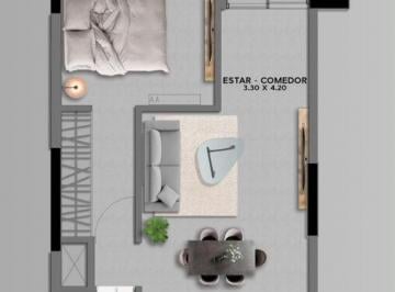 Departamento · 58m² · 2 Ambientes · Derque 300. 1 Dor. 73 m Totales. " de Categoria"