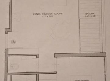 Departamento · 42m² · 2 Ambientes · Departamento en Alquiler - 1 Dormitorio 1 Baño - 50 m - Palermo
