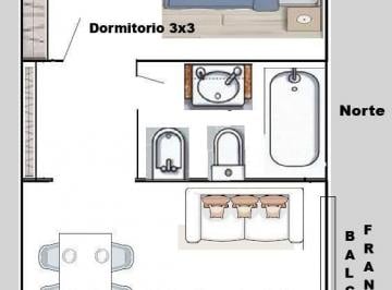 Departamento · 32m² · 2 Ambientes · Departamento en Retiro Impecable