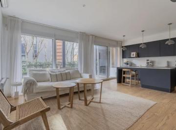 Departamento · 70m² · 2 Ambientes · 1 Cochera · Departamento en Alquier con Jardin en Casa Living