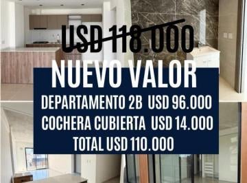 Departamento · 56m² · 2 Ambientes · 1 Cochera · Departamento en Venta