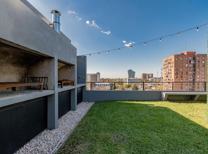 Departamento Monoambiente Alquiler Belgrano a Estrenar Piscina Sum Parrilla Terraza Verde