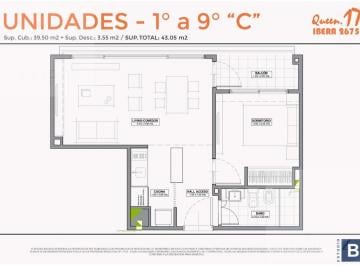 Departamento · 39m² · 2 Ambientes · Venta Departamento 2 Ambientes en Núñez, Balcón, en Pozo, Pago Cash o Financiacion