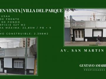 Terreno · 300m² · Excelente Lote en Villa del Parque | Usaa | 2.398 m² Vendibles Aprox.