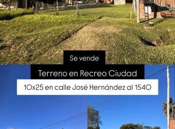 Terreno , Recreo · Terreno 10x25 en Recreo