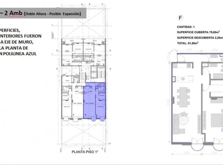 Departamento · 78m² · 2 Ambientes